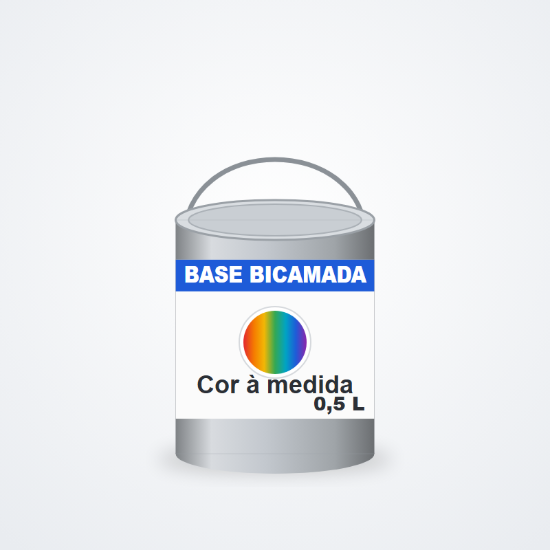 Imagem de Tinta base bicamada à medida (código de cor) 0,5 L