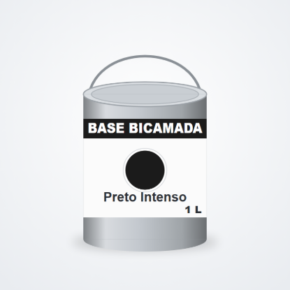Imagem de Tinta base bicamada Preto Intenso 1 L