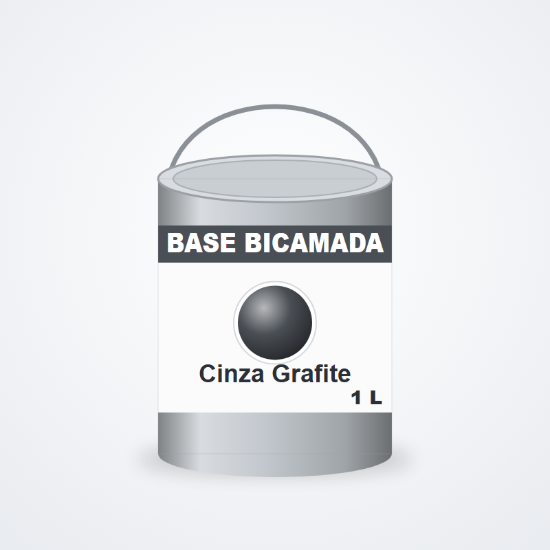 Imagem de Tinta base bicamada Cinza Grafite Metalizado 1 L