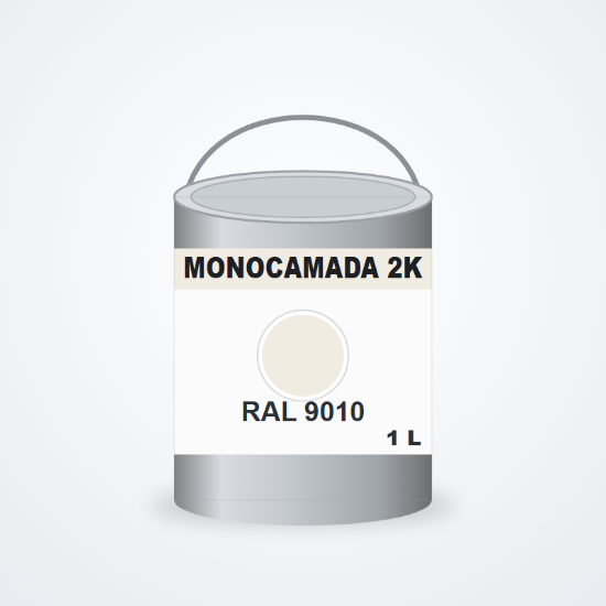 Imagem de Tinta monocamada 2K RAL 9010 Branco Puro 1 L