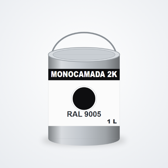 Imagem de Tinta monocamada 2K RAL 9005 Preto 1 L