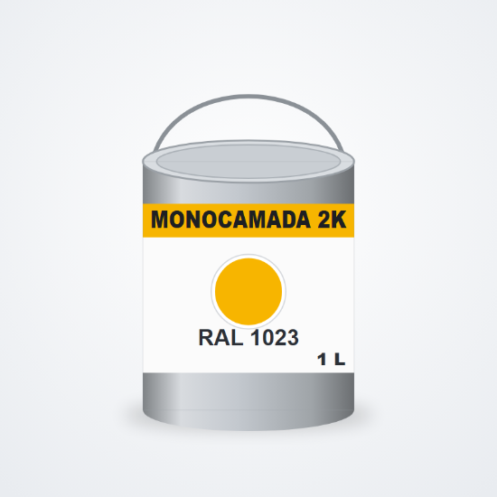 Imagem de Tinta monocamada 2K RAL 1023 Amarelo Tráfego 1 L