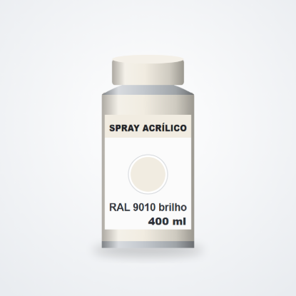 Imagem de Spray acrílico RAL 9010 Branco brilhante 400 ml