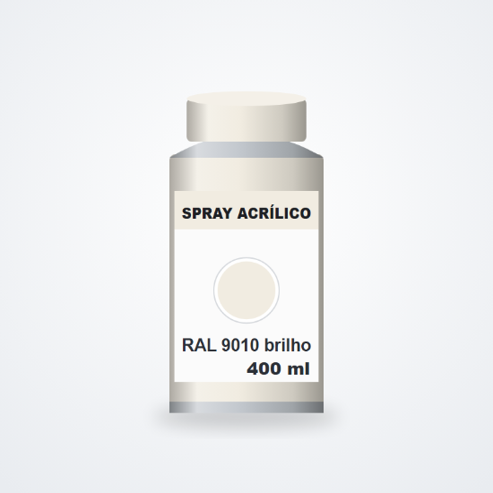 Imagem de Spray acrílico RAL 9010 Branco brilhante 400 ml