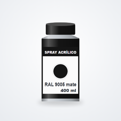 Imagem de Spray acrílico RAL 9005 Preto mate 400 ml