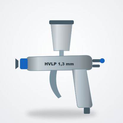 Imagem de Pistola de pintura HVLP 1,3 mm (base)