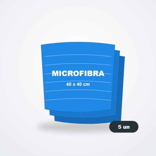 Imagem de Panos de microfibra 40 x 40 cm (5 un)