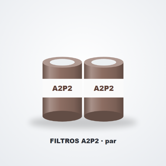 Imagem de Filtros A2P2 para máscara semifacial (par)